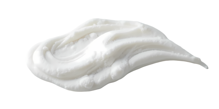 "white shaving cream foam isolated on white"
