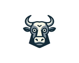 Cow logo vector. Animal farm. Cow icon. Dairy product symbol vector illustration.
