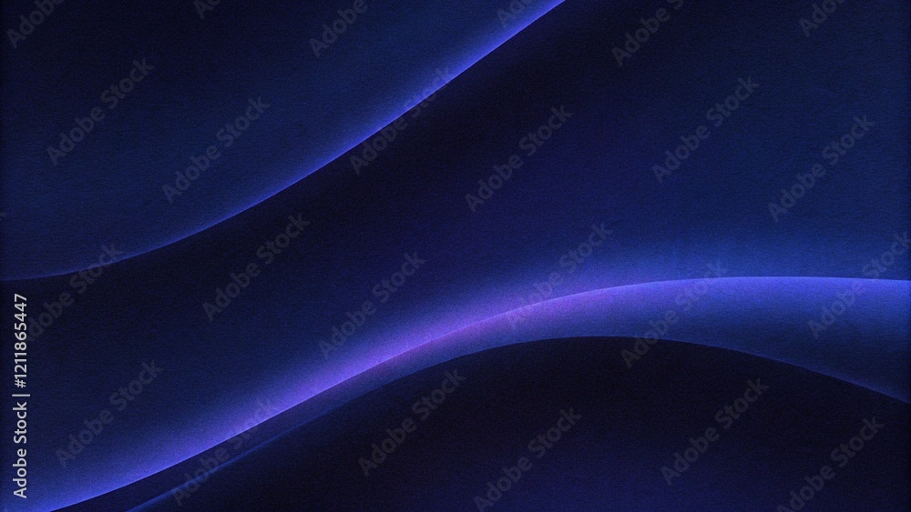 Poster Blue abstract gradient background grain texture effect dark vibrant color flow wave copy space, dynamic digital backdrop smooth pattern blur style artistic design elegant modern backdrop