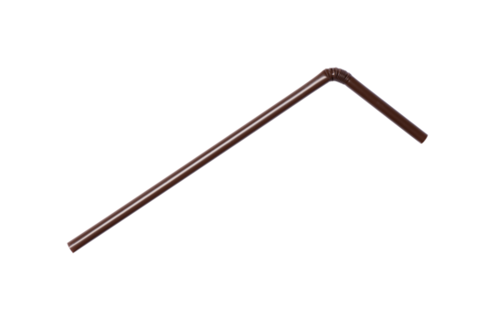 Drinking straw isolated on white