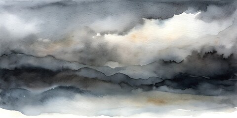 Obraz premium Abstract Watercolor Background with Soft Cloudy Texture and Colorful Artistic Splashes