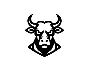 Cow logo vector. Animal farm. Cow icon. Dairy product symbol vector illustration.