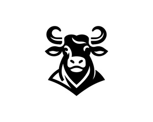 Cow logo vector. Animal farm. Cow icon. Dairy product symbol vector illustration.