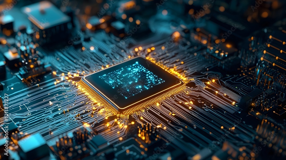 Poster quantum model showcasing robust encryption algorithms safeguarding sensitive data