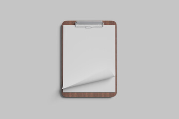 clipboard menu mockup