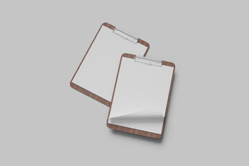 clipboard menu mockup