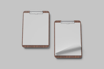 clipboard menu mockup