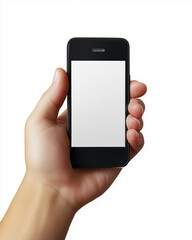 Hand Holding Smartphone with Blank Screen for Versatile Business Use