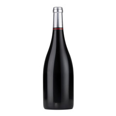 Bottle of wine isolated without label