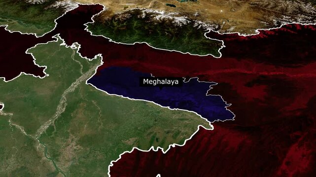 Meghalaya Map
