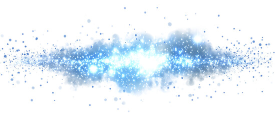 Fototapeta premium beautiful cosmic cloud with sparkling stars and glowing particles creates mesmerizing celestial scene