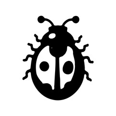 Stylized Ladybug Insect Graphic