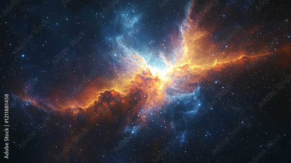 Poster swirling clouds of gas and dust dance in a mesmerizing display of color, showcasing the brilliance o
