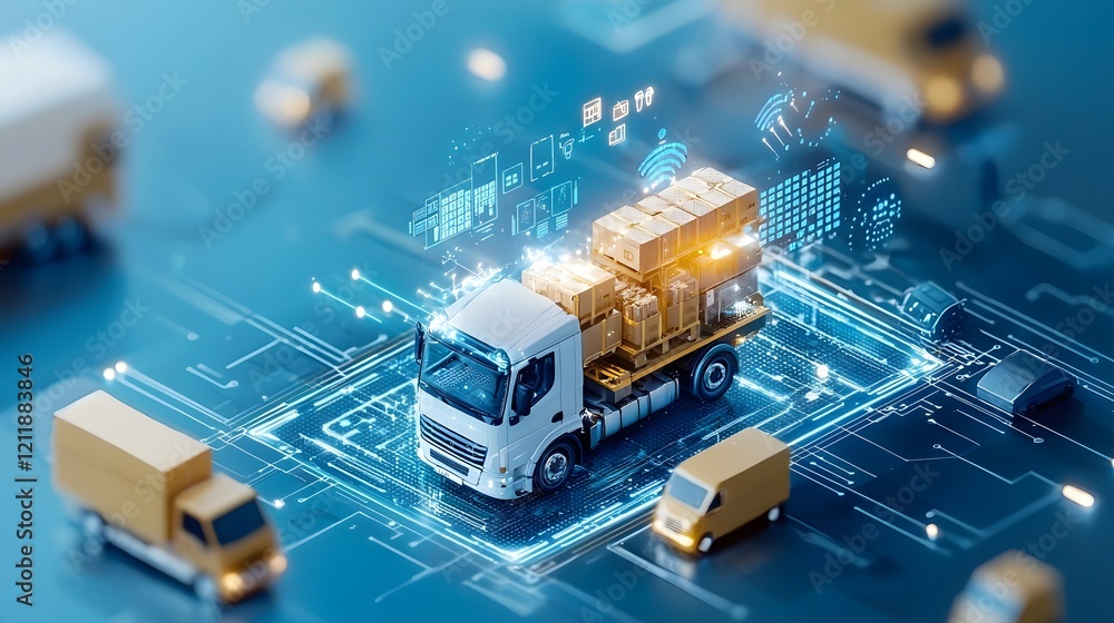 Poster quantum computing interacting with a virtual twin to optimize supply chain logistics for improved ef