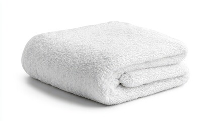 Soft White Microfiber Towel Folded Neatly
