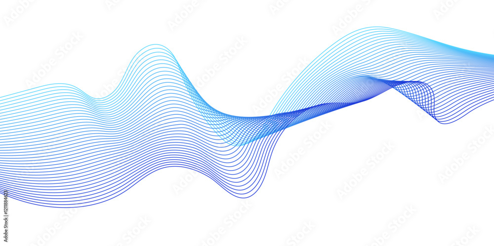 Poster Abstract colorful waves pattern background . Gradient waves lines graphic design banner pattern background template.