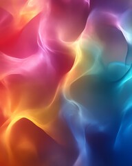 Obraz premium Abstract colorful swirling light waves.