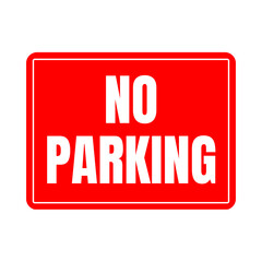No parking sign icon	