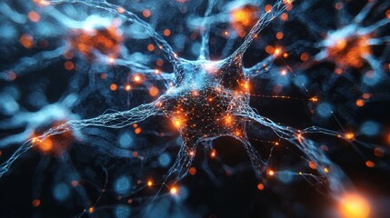 Stunning visualization of interconnected neurons showcasing the complexity of the human brain's neural network