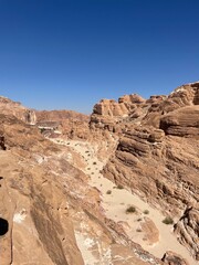 colored canyon in the Sinai desert in Egypt