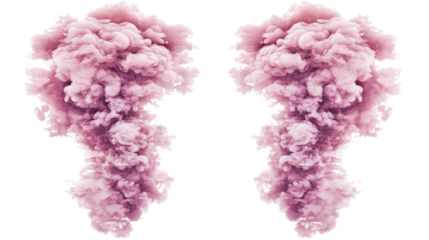 Pink Smoke Bomb Overlays for Creative Use Generative AI