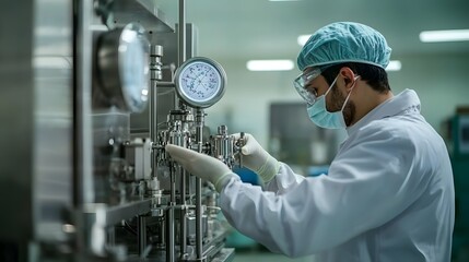 Quantum computing technology enhances a sophisticated high tech manufacturing process enabling the rapid and precise development of cutting edge medical tools for the future of healthcare