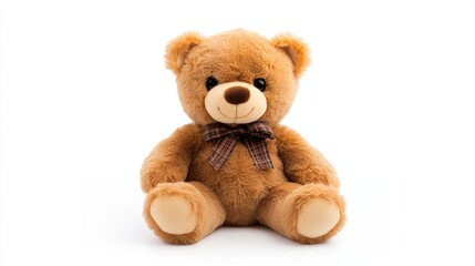 Obraz premium Cute Plush Bear Cozy Home Toy Photography Indoor Setting Close-up Warmth