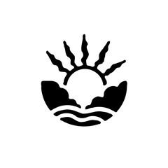 Sunrise over the Ocean Silhouette