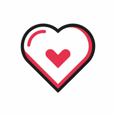 Line icon speak of love vector icon on white background.