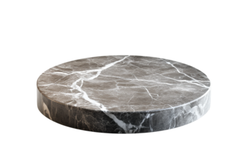 Elegant marble pedestal showcasing contemporary design for various uses isolated on transparent background