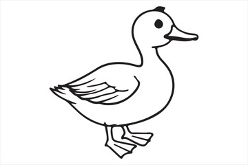 cute duck vector 