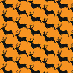 seamless pattern with deer