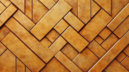 Gold bars arranged in a geometric pattern with a textured background