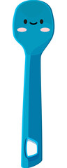 illustration of table spoon plastic vector kawaii cartoon