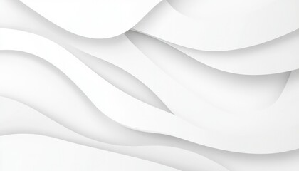 Obraz premium Abstract White Wave Pattern Design Background