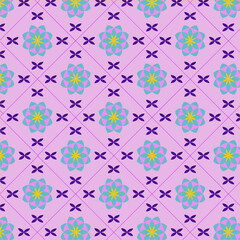 abtract fabric pattern perple and pink