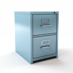 TwoDrawer Steel Filing Cabinet Light Blue Office Furniture