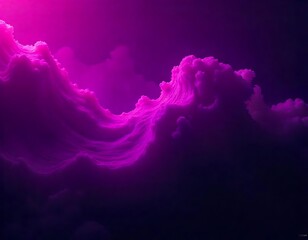 Vivid Cosmic Cloudscape With Vibrant Purple and Pink Hues