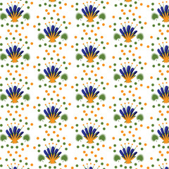 seamless background with flowers