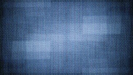 close-up of the screen texture of an old VHS video tape file, with a blue color dot background and...