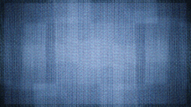 close-up of the screen texture of an old VHS video tape file, with a blue color dot background and a grainy film effect. Photo overlay via blend mode or half dot print layer.