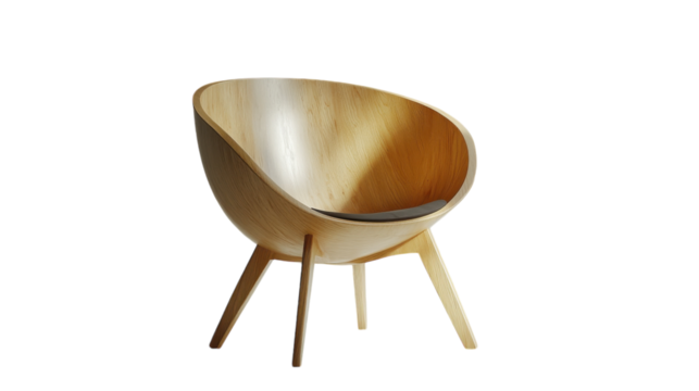 Stylishly crafted wooden chair designed for modern minimalist interiors and comfort