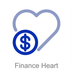 Fototapeta premium Finance Heart
