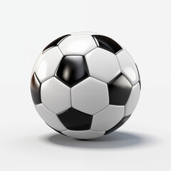 Fototapeta premium Classic Black and White Soccer Ball Studio Shot