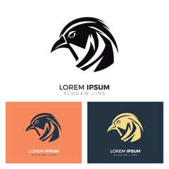 Fototapeta premium Pigeon Heads Logo Design.