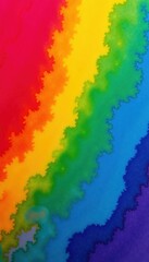 Obraz premium Abstract rainbow colors with textured edges, vibrant paint with organic shapes.