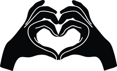 Hands forming heart shape, love, care, affection, gesture, symbol, compassion, kindness, romance, un