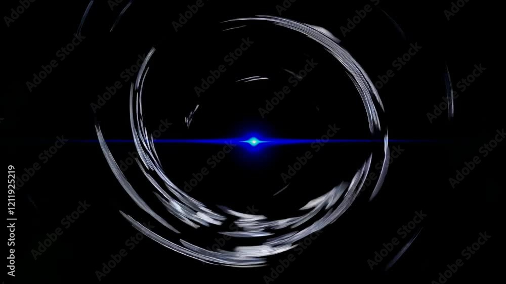 Fototapete Spinning abstract whirlpool of light and shadow creating mesmerizing visual effects in a dark ambiance
