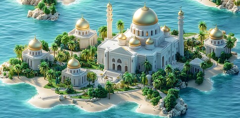 Naklejka premium Islamic Mosque