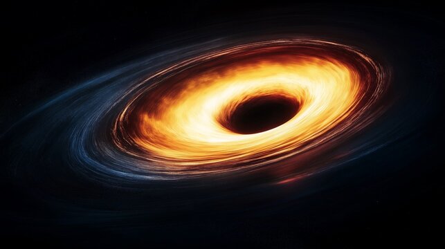 celestial object orbiting a quantum black hole colors shifting